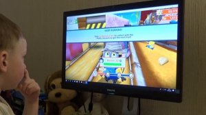 Игра Minion Rush. Миньоны собирают бананы. Игры для детей 3 лет