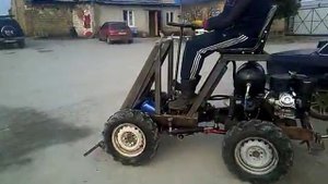 Мини трактор на гидроходу своими руками. С блокировкой дифференциала и осей.