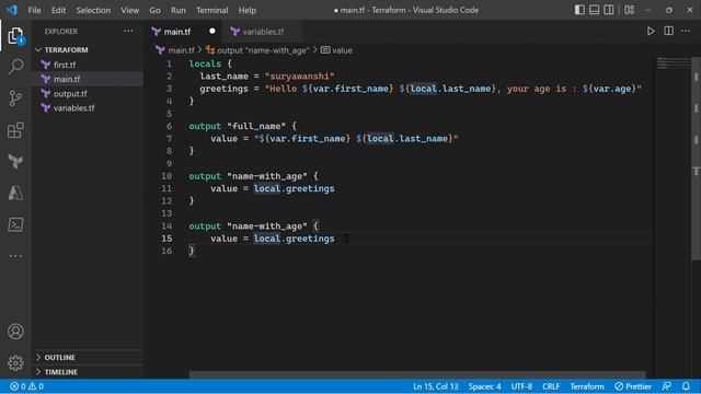 15. Terraform SE03 | Terraform string interpolation | Terraform string concatenation