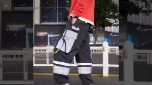 Aolamegs брюки карго мужские светоотражающие шаровары японские спортивные штаны хип хоп высокая