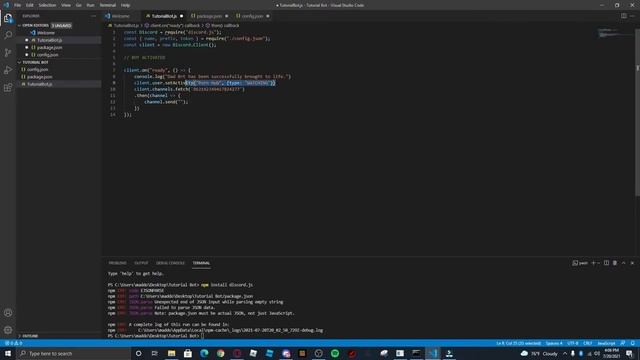 Creating a Discord Bot using Discord.js | Part One - Setup