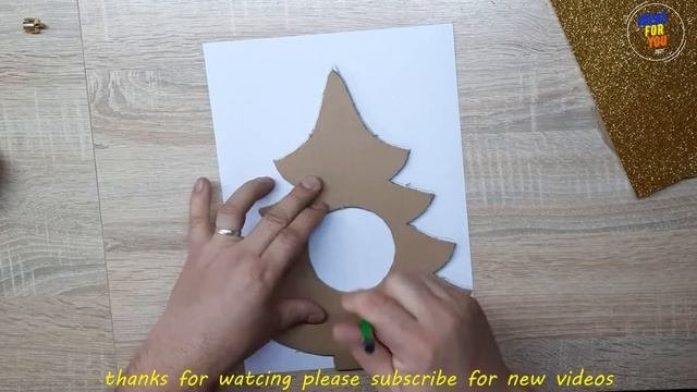 НОВОГОДНЯЯ ЕЛОЧКА из ФОАМИРАНА и картона / NEW YEAR TREE Made Of FOAMIRAN And Cardboard