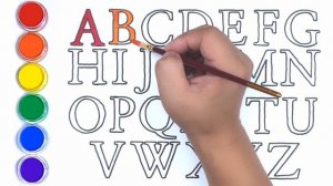 AtoZ #Nanum Myeongjo how to draw abc, alphabet (ABCDEFGHIJKLMNOPQRSTUVWXYZ),  phonics song drawing