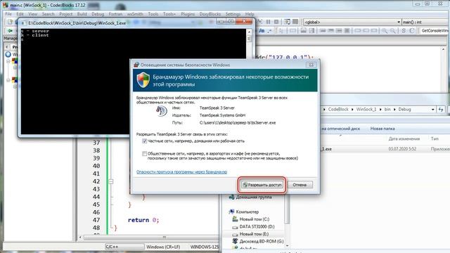 Язык Си - работа с сетью с помощью сокетов на WinApi. Делаем клиент и сервер.