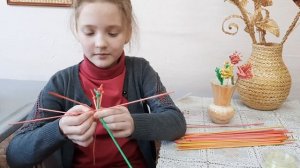 Колокольчик из бумажной лозы