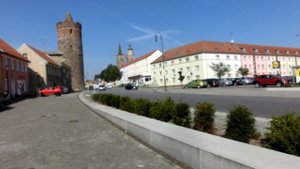 Jüterbog.Городские ворота Neumarkt 17.08.2020