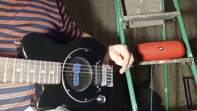 Pignose travel guitar PGG-200 and JBL Bluetooth speaker