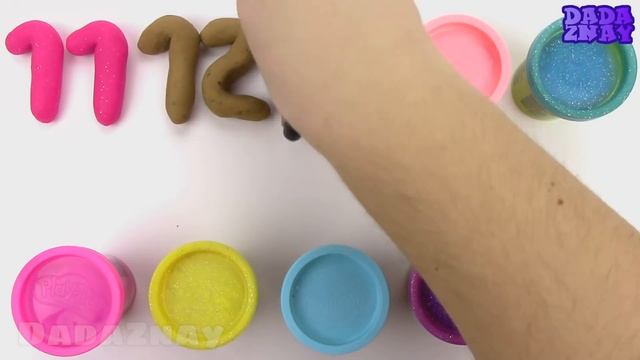 Учим цифры с Пластилином Плей До|Учимся считать от 1 до 20|Шариковый Пластилин|Учимся считать  1- 2 смотреть онлайн