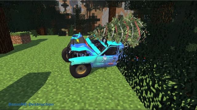 BeamNG drive - Open Bridge Jumping Car Crashes in Minecraft Map | BeamNG-Destruction смотреть онлайн