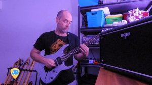 Boss Katana AIR EX room sound Crunch Channel guitar jam | Ibanez RG 270 | Zoom Q2N