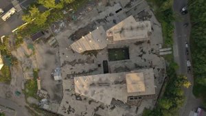 город Клин  -  улица Гагарина с высоты птичьего полёта