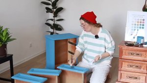 опять красим старую мебель из гаража diy