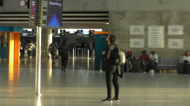 Some views of the exterior and the check in area of Larnaca International Airport , Cyprus смотреть онлайн