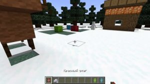 Новогодние декорации в MINECRAFT