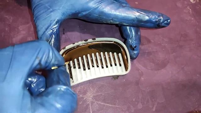 DIY гребешок из эпоксидной смолы
