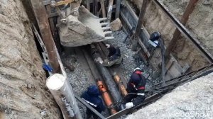 Продавливание стального футляра