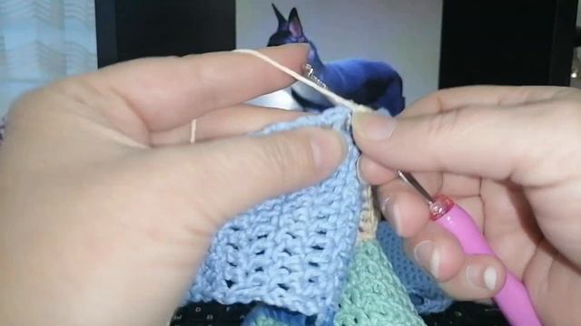 "Комбинезон для мопса" крючком. Мастер класс. смотреть онлайн