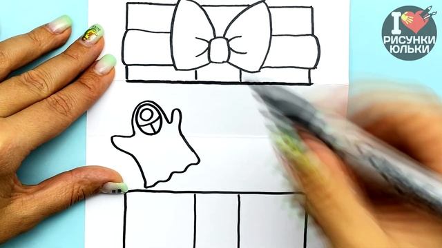 DIY Супер Крутая открытка ИГРА В КАЛЬМАРА своими руками | Рисунки Юльки открытки смотреть онлайн