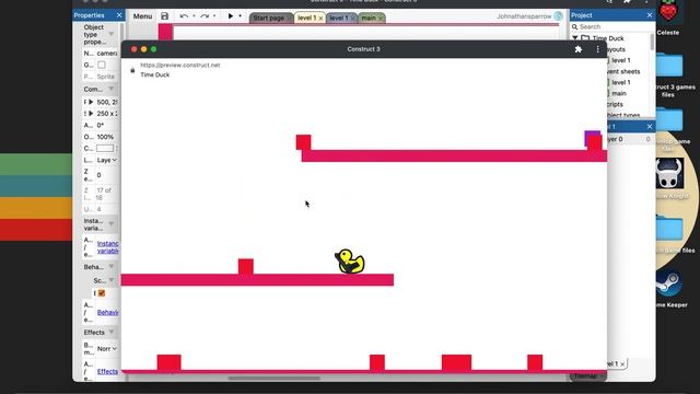 A new game in the works: Rainbow duck смотреть онлайн