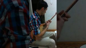 Домбра. Казах виртуозно играет