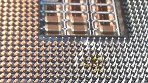 Как припаять сломанную ногу сокета процессора