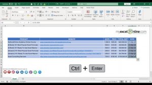 333 Excel Keyboard Shortcuts