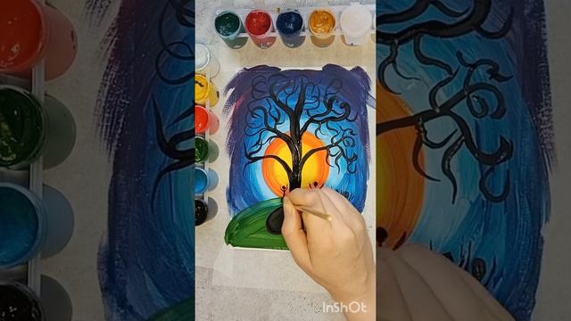 дерево рисуем метафорическую карту #рисуемвместе #любовь #деревня #дети