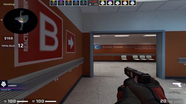 CSGO POV G2 m0NESY (26/15) vs 9INE (nuke) @ Gamers8 2023 Round of 16 / Aug 17, 2023