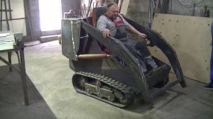 Самодельный гусеничный мини погрузчик .Серия 2. Поехали!