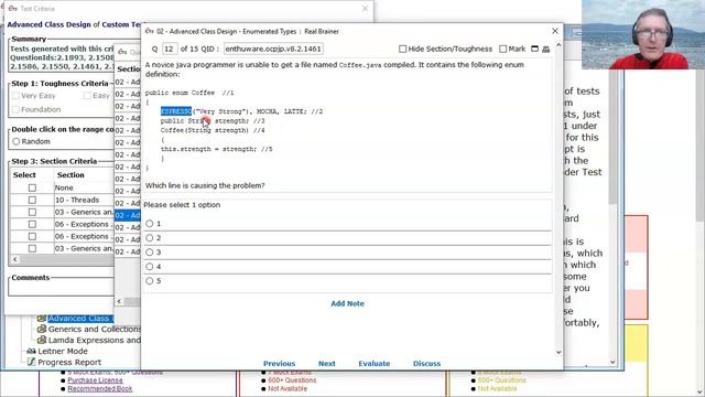 Enum constants are constructor calls in Java.              (enthuware.ocpjp.v8.2.1461)