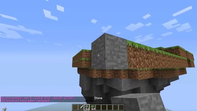 Постройки в Minecraft. World Edit. Летающий остров. смотреть онлайн