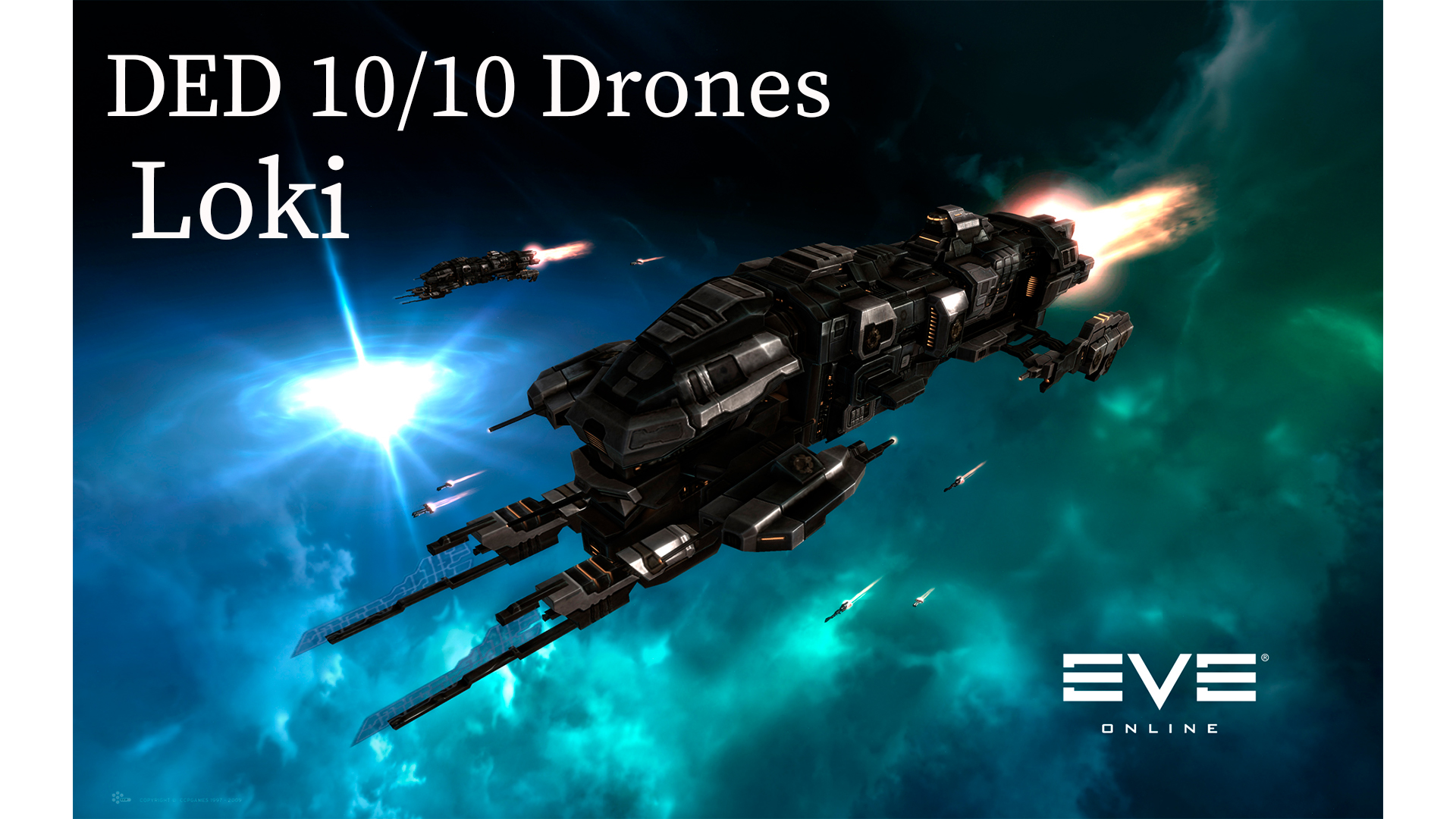 EVE online Drone 10/10. Десятка дронов по короткому пути на Loki