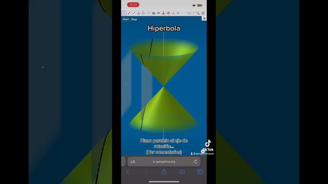 Cónicas | #aprendiendogeogebra #geogebra #geogebrabogota #maths