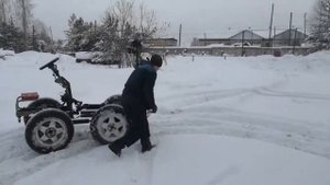 Трактор самоделка из мопеда