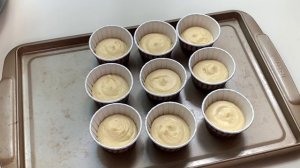 Ванильные капкейки с крем-чизом / простой рецепт