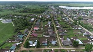 Видеосъёмка пгт Кикнур квадрокоптером мобильного технопарка "Кванториум" Кировской области