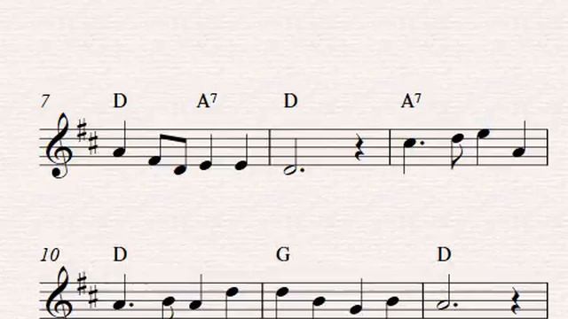 Free easy violin sheet music, Swanee River смотреть онлайн