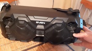 аккусимческая портативная колонка sven 490.Тест звука и подключение караоке микрофона