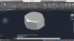 Hexagonal Nut with Thread Create by AutoCAD | 3D Modeling | AutoCAD 3D Tutorial | Machine Part