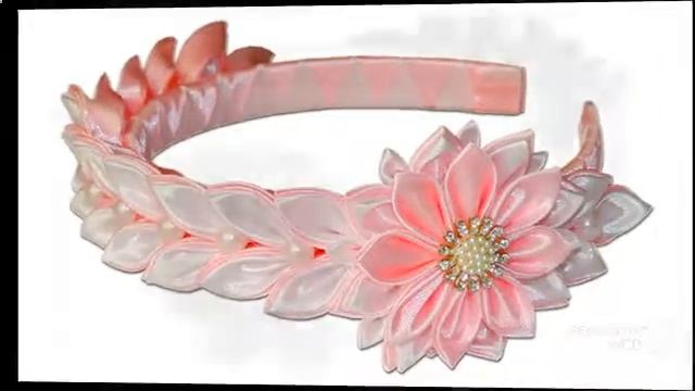 Ободки из лент канзаши. Как сделать ободки из лент канзаши. DIY. МК.