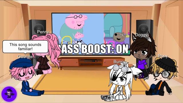 |Gacha Club| ? Piggy characters react to Piggy Memes - Peppa and Roblox Piggy Funny Animation! смотреть онлайн