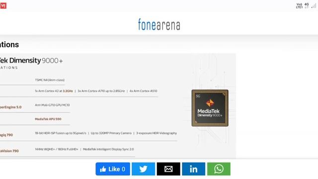 MediaTek Dimensity 9000+ announced: 5% faster CPU, 10% faster GPU ||