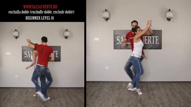 Enchufla doble - how to dance cuban salsa - beginner 01 смотреть онлайн