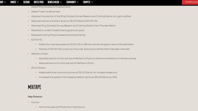 Patch Notes S19 Mid Season Update Apex Legends смотреть онлайн