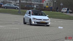 400+HP TTE535 Volkswagen Golf 7 GTI - LOUD Accelerations, Burnouts & Revs !