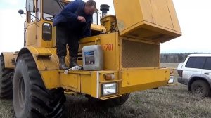 Поломка и ремонт в поле К-701, запустили старый _казахстанец_..mp4