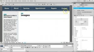 slicing in photoshop export to dreamweaver, make template with css