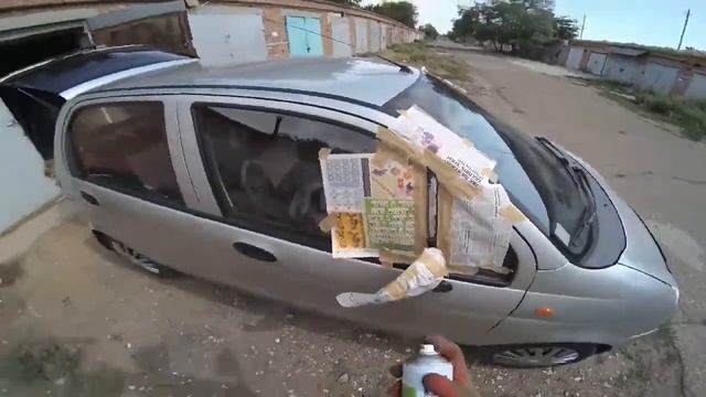 Заржавевшие края двери багажника у Матиза смотреть онлайн