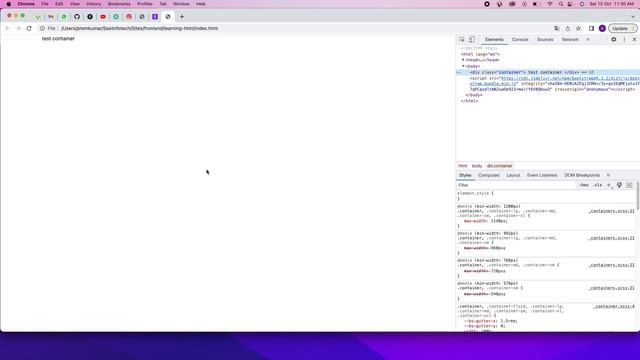 Bootstrap Container & Container Fluid | WEB DEVELOPMENT IN TAMIL | SASI INFOTECH |
