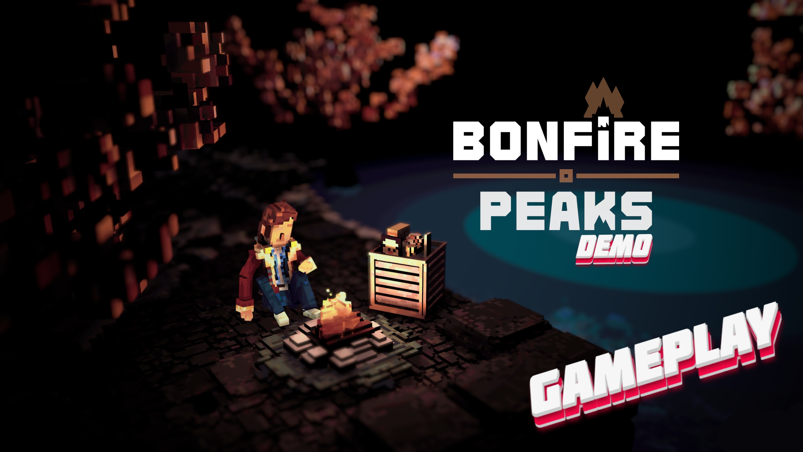 Воксельная головоломка ► Bonfire Peaks Demo gameplay